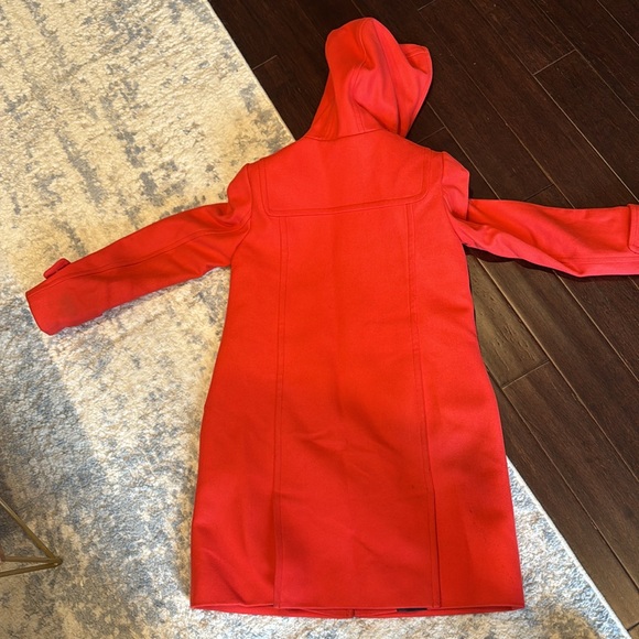 J.Crew, Petite wool melton duffle coat / PETITE 0 / ELECTRIC RED - Picture 2 of 3